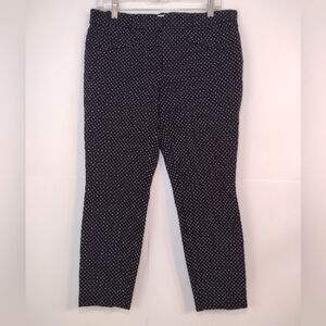 Gap women's black and white skinny ankle pants size ( 12 R)